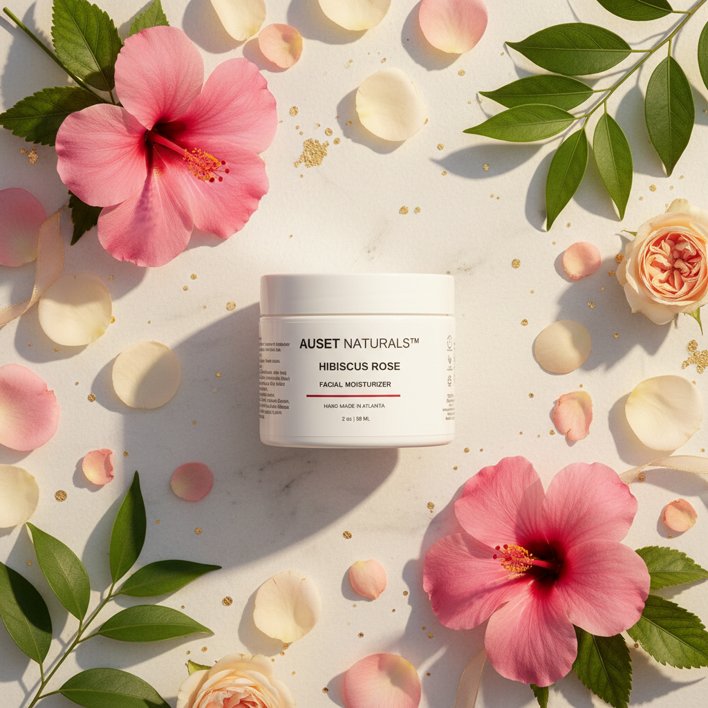 Hibiscus Rose Facial Moisturizer Mockup